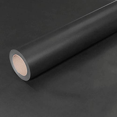 50m x 1,00m JUNOPAX® Geschenkpapier schwarz von JUNOPAX