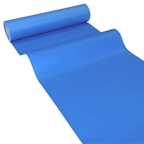 JUNOPAX 50m x 0,40m Papier Tischläufer blau von JUNOPAX