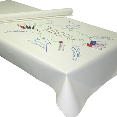 JUNOPAX 50m x 1,00m World Café Methode, beschreibbare Papiertischdecke von JUNOPAX