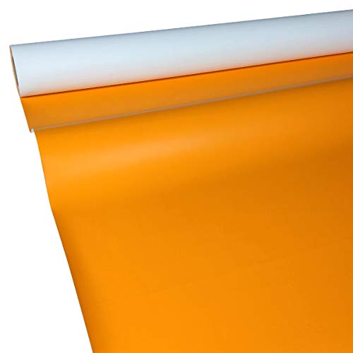 JUNOPAX Papiertischdecke 50m x 1,00m orange, nass- und wischfest von JUNOPAX