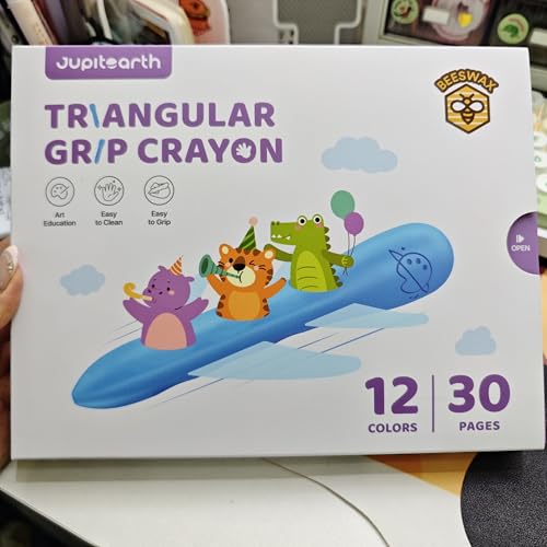 JUPITEARTH Triangular Grip Crayon (12) von JUPITEARTH