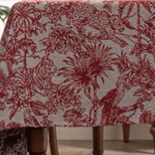 JUSKAQZYI abwaschbare tischdecke Tischtuch Retro pastoraler Stil Staubsicherer rechteckiger Tischdeckel ausgelöschtes waschbares Tischabzug für Küchen- und Esszimmer tischdecken von JUSKAQZYI