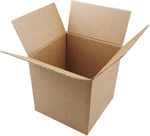 Versandkarton Verpackungen 15x15x15 cm: Optionen 15x15x5 -> 15x15x20 - Set 10 Stück, Einwellig - Kleine Versandbox Pappkarton für Versand, Verpackung, E-Commerce, Geschenke, Verpackungen von JUSTFOLDME