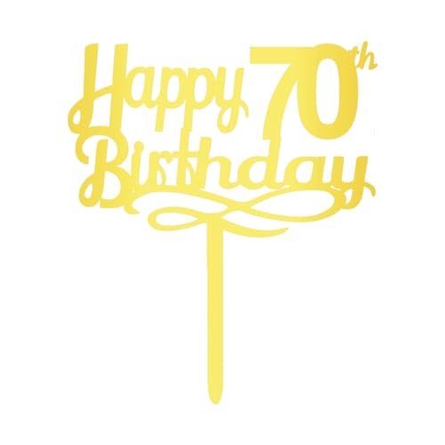 Kuchendekoration "Happy 70th Birthday", Acryl, "Cheers to 70 Years Old Bday", Dekoration zum 70. Jahrestag, Acryl-Kuchenaufsatz, 70. Thema, Kuchendekorationen für Geburtstag, Jahrestag, Party Kuchendekoration "Happy 70th Birthday", Acryl, "Cheers to 70 Years Old Bday", Dekoration zum 70. Jahrestag, Acryl-Kuchenaufsatz, 70. Thema, Kuchendekorationen für Geburtstag, Jahrestag, Party von JUTTIRA