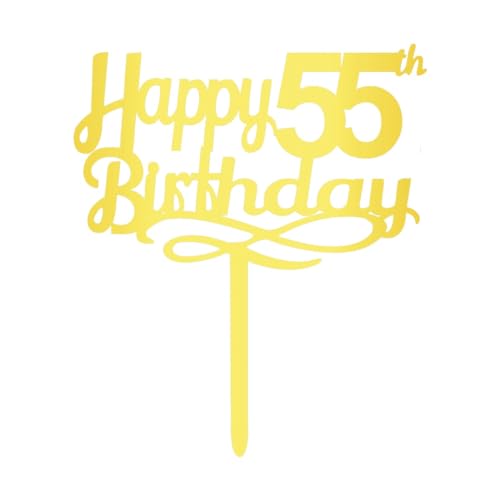 Tortenaufsatz "Happy 55th Birthday", Acryl, Cheers to 55 Years Old Bday Dekoration, 55. Jahrestag, Acryl-Kuchendekoration, fünfundfünfzig Themen, Kuchendekorationen für Geburtstag, Jahrestag, Party Tortenaufsatz "Happy 55th Birthday", Acryl, Cheers to 55 Years Old Bday Dekoration, 55. Jahrestag, Acryl-Kuchendekoration, fünfundfünfzig Themen, Kuchendekorationen für Geburtstag, Jahrestag, Party von JUTTIRA