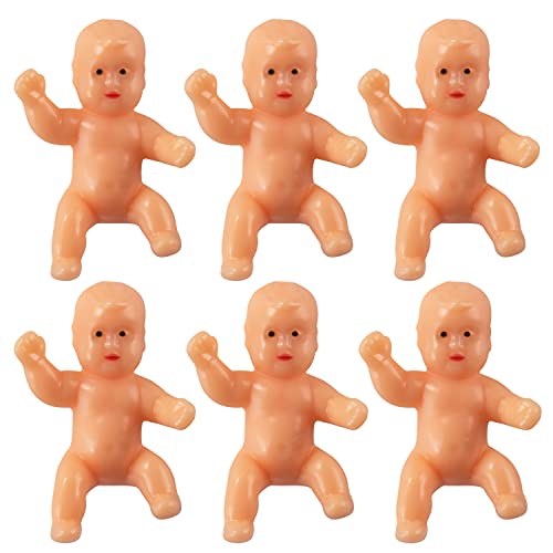 30 King Cake Babies Mini-Kunststoff-Babys, 3 cm, geeignet für Babypartys, Eiswürfel, Spiele, Karneval, Party-Dekorationen (lateinisch) von JUXINGDAZYF