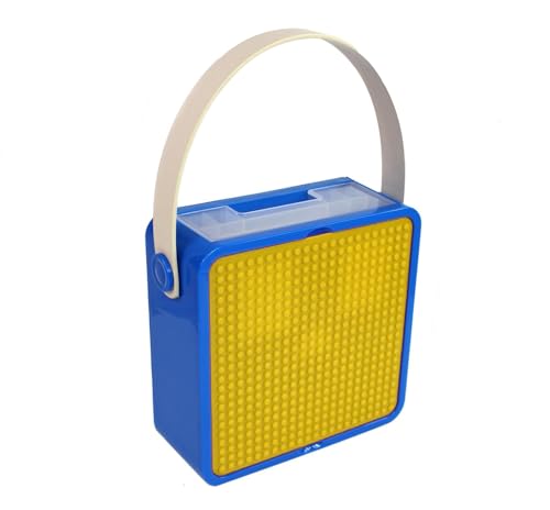 JUXYES Tragbare Aufbewahrungsbox mit Griff für kleine Bausteinsteine mit Bauablage, stapelbare Aufbewahrungsbehälter, Reise-Tragetasche für kleine Bausteine, ineinandergreifende Ziegelsteine, Gelb JUXYES Tragbare Aufbewahrungsbox mit Griff für kleine Bausteinsteine mit Bauablage, stapelbare Aufbewahrungsbehälter, Reise-Tragetasche für kleine Bausteine, ineinandergreifende Ziegelsteine, Gelb von JUXYES