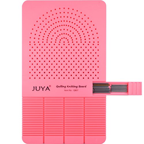 JUYA Quilling Strick Brett mit 2 Funktionen haben Sticks Aufbewahrung (Rosa) von JUYA