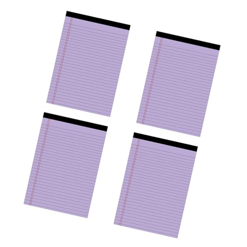 1. Bunte linierte Notizblöcke in Briefgröße, 50 Blatt pro Block, für Büro, Schule, Tagesplanung, Notizen, stilvolle reißbare Notizbücher, 4 Stück 1. Bunte linierte Notizblöcke in Briefgröße, 50 Blatt pro Block, für Büro, Schule, Tagesplanung, Notizen, stilvolle reißbare Notizbücher, 4 Stück von JUYAXIN