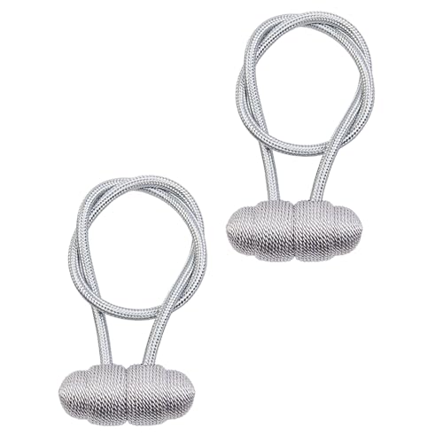 2 x magnetische Vorhanghalter, Raffhalter, gewebtes Seil, Raffhalter für Zuhause und Büro, Dekoration, Vorhanghalter 2 x magnetische Vorhanghalter, Raffhalter, gewebtes Seil, Raffhalter für Zuhause und Büro, Dekoration, Vorhanghalter von JUYAXIN