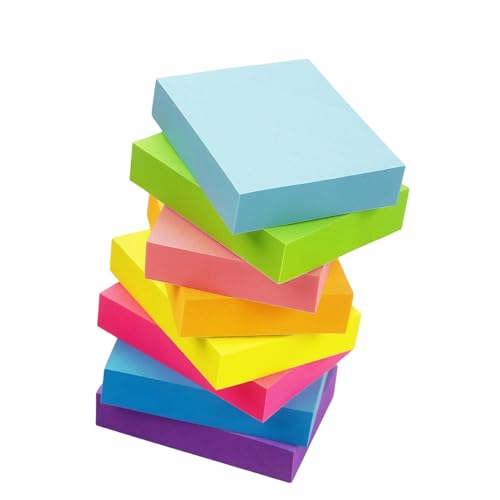8 Stück einfache Haftnotizen, ästhetischer Notizblock, bunte Notizblöcke, Haftnotizen für Büroangestellte, Klebeblöcke, Memo-Block, einfache Schule, Bürobedarf 8 Stück einfache Haftnotizen, ästhetischer Notizblock, bunte Notizblöcke, Haftnotizen für Büroangestellte, Klebeblöcke, Memo-Block, einfache Schule, Bürobedarf von JUYAXIN