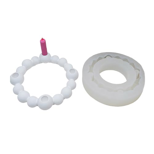 JUYAXIN Elegante Kugelform, Kerzenständer, Gipsfigur, Silikonform, Handarbeitswerkzeug für kreative Ornamente von JUYAXIN