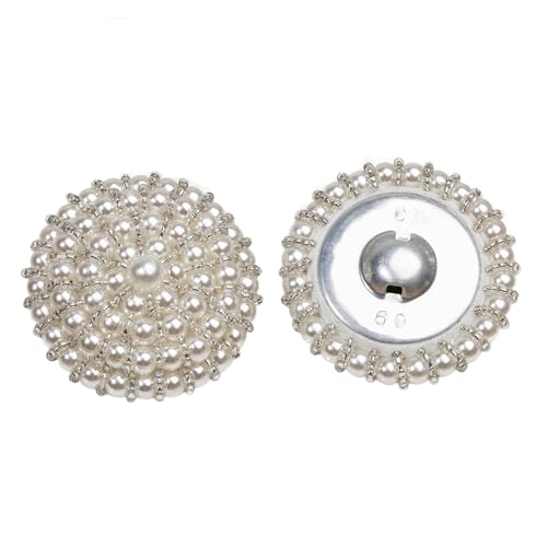 JUYAXIN Elegante Perlenknöpfe mit verbessertem Aussehen für verschiedene Outfits, Modedesigner, handgefertigte künstliche Schnallen JUYAXIN Elegante Perlenknöpfe mit verbessertem Aussehen für verschiedene Outfits, Modedesigner, handgefertigte künstliche Schnallen von JUYAXIN