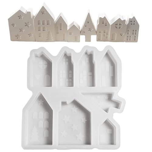 JUYAXIN Flexible Silikon-Hauszubehör-Formen für kreative Hausdekorationsprojekte für Bastler und Designer JUYAXIN Flexible Silikon-Hauszubehör-Formen für kreative Hausdekorationsprojekte für Bastler und Designer von JUYAXIN