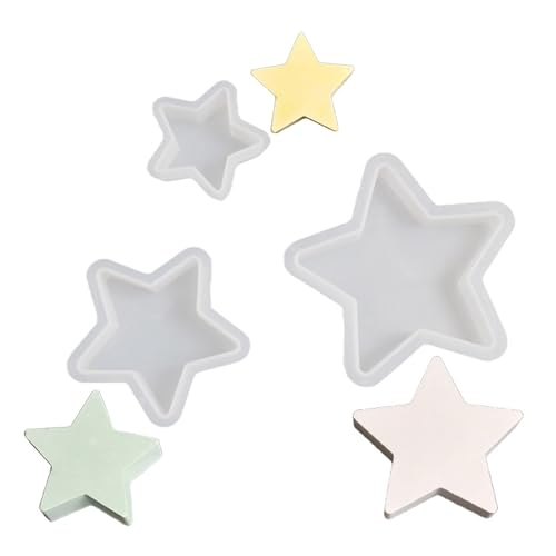 JUYAXIN Flexible Silikon-Sternformen in verschiedenen Größen, Heimdekoration, Weihnachtsdekorationen und besondere Geschenke von JUYAXIN