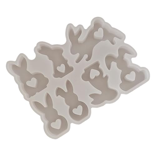 JUYAXIN Osterhasen-Silikonform, Silikonform zum Basteln, Osterthemen-Verzierungen, geeignet für DIY-Enthusiasten von JUYAXIN