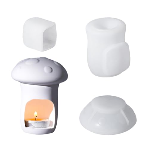 JUYAXIN Silikonform zum Basteln, dekorativer Kerzenständer, Teelichthalter, Hausdekoration, Hohlpilzform, Gipsform JUYAXIN Silikonform zum Basteln, dekorativer Kerzenständer, Teelichthalter, Hausdekoration, Hohlpilzform, Gipsform von JUYAXIN