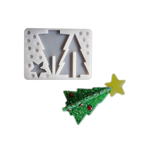 JUYAXIN Weihnachtsbaum-3D-Puzzle, dekorative Form, Epoxidharz, Mulds aus Silikon, Textur, geeignet für Bastelambiente in jedem Raum JUYAXIN Weihnachtsbaum-3D-Puzzle, dekorative Form, Epoxidharz, Mulds aus Silikon, Textur, geeignet für Bastelambiente in jedem Raum von JUYAXIN