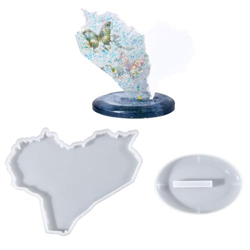 JUYAXIN Zarte Kartendekoration, Epoxidharz, Mulden, Kartenblock, Silikonformen, geeignet für Bastelambiente in jedem Raum JUYAXIN Zarte Kartendekoration, Epoxidharz, Mulden, Kartenblock, Silikonformen, geeignet für Bastelambiente in jedem Raum von JUYAXIN