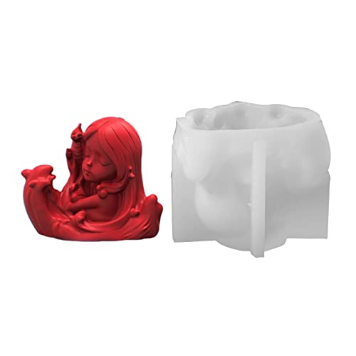 Silikonform für Mädchen, Epoxidharz, Gießform für Bastelseife, Ozean-Mädchen Silikonform für Mädchen, Epoxidharz, Gießform für Bastelseife, Ozean-Mädchen von JUYAXIN
