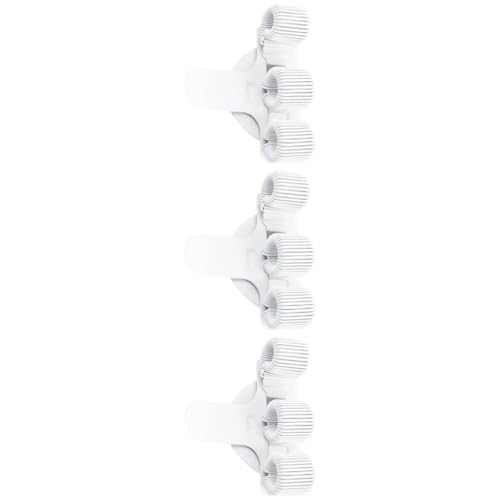 Stift-Organizer mit drei Löchern, Metall, mit Taschenclip, Stiftschlitzen, verstellbare Federringe für Ärzte, Krankenschwestern, Clip, Datei-Organizer, 3 Stück von JUYAXIN