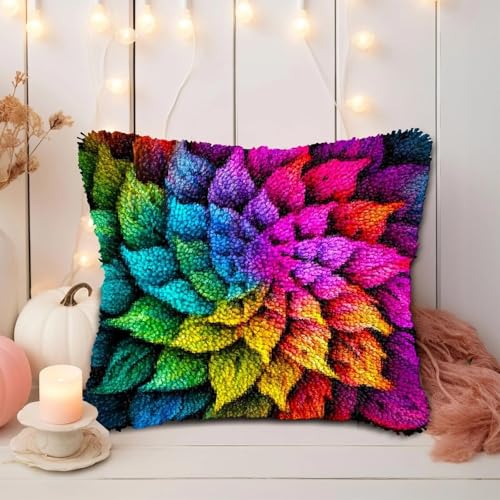 JUYIYUANFUZH KnüPfkissen Set Kissenbezug Teppich Stickerei SetBunte BlumenKnüPfset KnüPfbild FüR AnfäNger, Erwachsene, Kissen Zum SelberknüPfen 43 x 43 cm JUYIYUANFUZH KnüPfkissen Set Kissenbezug Teppich Stickerei SetBunte BlumenKnüPfset KnüPfbild FüR AnfäNger, Erwachsene, Kissen Zum SelberknüPfen 43 x 43 cm von JUYIYUANFUZH