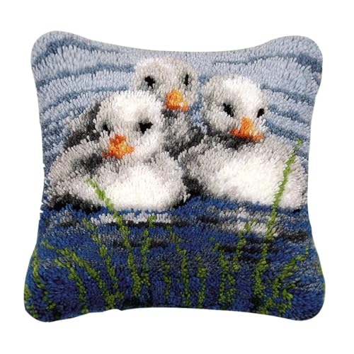 JUYIYUANFUZH KnüPfkissen Set Kissenbezug Teppich Stickerei SetEnte Im WasserKnüPfset KnüPfbild FüR AnfäNger, Erwachsene, Kissen Zum SelberknüPfen 43 x 43 cm JUYIYUANFUZH KnüPfkissen Set Kissenbezug Teppich Stickerei SetEnte Im WasserKnüPfset KnüPfbild FüR AnfäNger, Erwachsene, Kissen Zum SelberknüPfen 43 x 43 cm von JUYIYUANFUZH