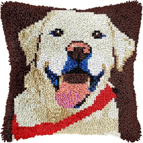 JUYIYUANFUZH KnüPfkissen Set Kissenbezug Teppich Stickerei SetLabradorKnüPfset KnüPfbild FüR AnfäNger, Erwachsene, Kissen Zum SelberknüPfen 43 x 43 cm JUYIYUANFUZH KnüPfkissen Set Kissenbezug Teppich Stickerei SetLabradorKnüPfset KnüPfbild FüR AnfäNger, Erwachsene, Kissen Zum SelberknüPfen 43 x 43 cm von JUYIYUANFUZH