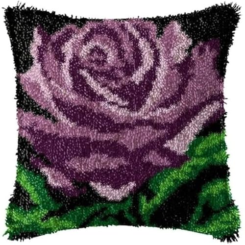 JUYIYUANFUZH KnüPfkissen Set Kissenbezug Teppich Stickerei SetLila RosenKnüPfset KnüPfbild FüR AnfäNger, Erwachsene, Kissen Zum SelberknüPfen 43 x 43 cm JUYIYUANFUZH KnüPfkissen Set Kissenbezug Teppich Stickerei SetLila RosenKnüPfset KnüPfbild FüR AnfäNger, Erwachsene, Kissen Zum SelberknüPfen 43 x 43 cm von JUYIYUANFUZH