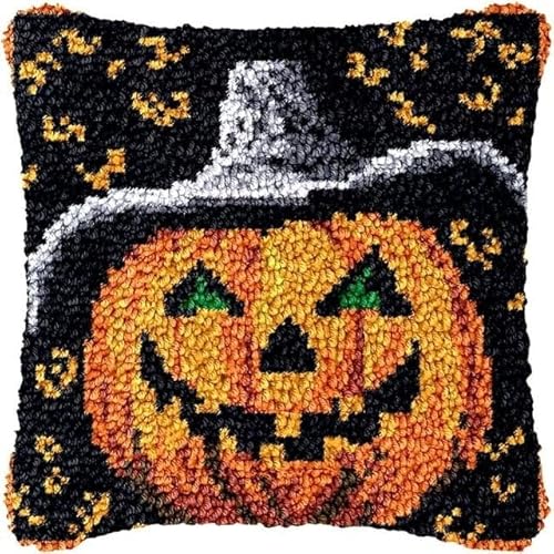 JUYIYUANFUZH KnüPfkissen Set Kissenbezug Teppich Stickerei SetLustiger KüRbisKnüPfset KnüPfbild FüR AnfäNger, Erwachsene, Kissen Zum SelberknüPfen 43 x 43 cm JUYIYUANFUZH KnüPfkissen Set Kissenbezug Teppich Stickerei SetLustiger KüRbisKnüPfset KnüPfbild FüR AnfäNger, Erwachsene, Kissen Zum SelberknüPfen 43 x 43 cm von JUYIYUANFUZH
