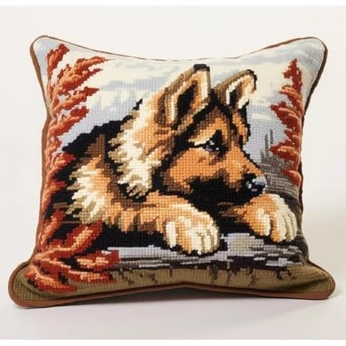 JUYIYUANFUZH KnüPfkissen Set Kissenbezug Teppich Stickerei SetSchäFerhundKnüPfset KnüPfbild FüR AnfäNger, Erwachsene, Kissen Zum SelberknüPfen 43 x 43 cm JUYIYUANFUZH KnüPfkissen Set Kissenbezug Teppich Stickerei SetSchäFerhundKnüPfset KnüPfbild FüR AnfäNger, Erwachsene, Kissen Zum SelberknüPfen 43 x 43 cm von JUYIYUANFUZH