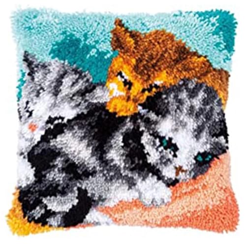 JUYIYUANFUZH KnüPfkissen Set Kissenbezug Teppich Stickerei SetSchlafende KatzeKnüPfset KnüPfbild FüR AnfäNger, Erwachsene, Kissen Zum SelberknüPfen 43 x 43 cm JUYIYUANFUZH KnüPfkissen Set Kissenbezug Teppich Stickerei SetSchlafende KatzeKnüPfset KnüPfbild FüR AnfäNger, Erwachsene, Kissen Zum SelberknüPfen 43 x 43 cm von JUYIYUANFUZH