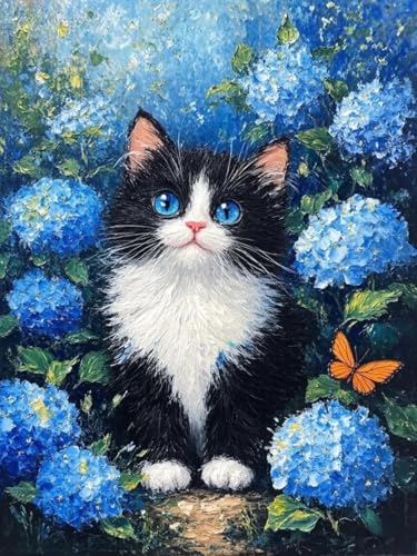 JUYIYUANFUZH Stickset Erwachsene Kreuzstich Stickpackungen Bilder 11CT BlauäUgige Katze In FrüHlingskäTzchen C Kreuzstich Set FüR AnfäNger Basteln Erwachsene40×50Cm JUYIYUANFUZH Stickset Erwachsene Kreuzstich Stickpackungen Bilder 11CT BlauäUgige Katze In FrüHlingskäTzchen C Kreuzstich Set FüR AnfäNger Basteln Erwachsene40×50Cm von JUYIYUANFUZH