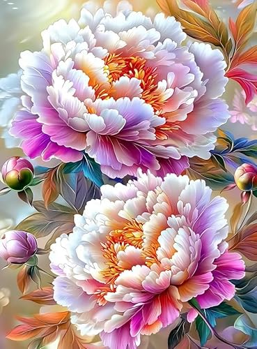 JUYIYUANFUZH Stickset Erwachsene Kreuzstich Stickpackungen Bilder 11CT BlüHende Blumen In FüLle C Kreuzstich Set FüR AnfäNger Basteln Erwachsene40×50Cm von JUYIYUANFUZH