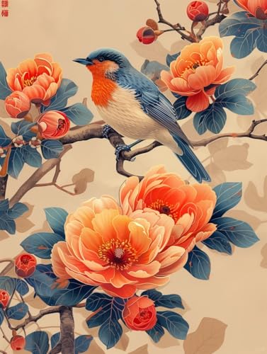 JUYIYUANFUZH Stickset Erwachsene Kreuzstich Stickpackungen Bilder 11CT Blumen- Und Vogelmalerei Im Antiken Stil 8 Kreuzstich Set FüR AnfäNger Basteln Erwachsene40×50Cm JUYIYUANFUZH Stickset Erwachsene Kreuzstich Stickpackungen Bilder 11CT Blumen- Und Vogelmalerei Im Antiken Stil 8 Kreuzstich Set FüR AnfäNger Basteln Erwachsene40×50Cm von JUYIYUANFUZH