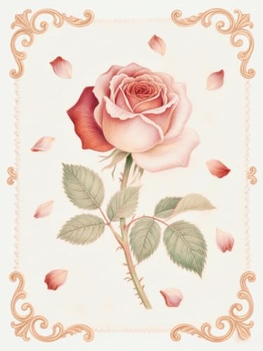 JUYIYUANFUZH Stickset Erwachsene Kreuzstich Stickpackungen Bilder 11CT Bunte Rosen Im FrüHling Kreuzstich Set FüR AnfäNger Basteln Erwachsene40×50Cm von JUYIYUANFUZH