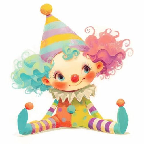 JUYIYUANFUZH Stickset Erwachsene Kreuzstich Stickpackungen Bilder 11CT Bunter Clown 1 Kreuzstich Set FüR AnfäNger Basteln Erwachsene40×50Cm JUYIYUANFUZH Stickset Erwachsene Kreuzstich Stickpackungen Bilder 11CT Bunter Clown 1 Kreuzstich Set FüR AnfäNger Basteln Erwachsene40×50Cm von JUYIYUANFUZH