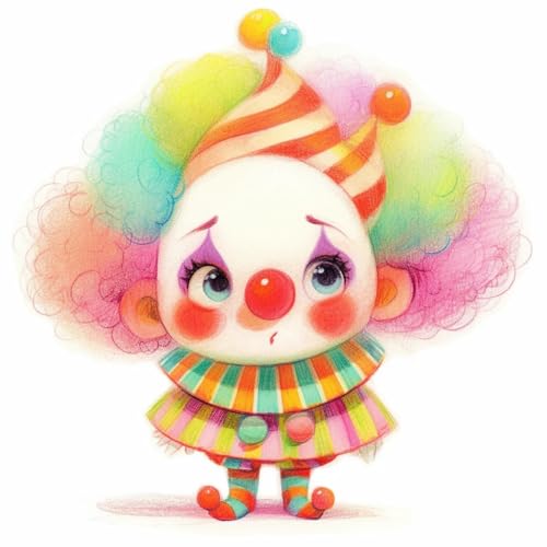 JUYIYUANFUZH Stickset Erwachsene Kreuzstich Stickpackungen Bilder 11CT Bunter Clown 2 Kreuzstich Set FüR AnfäNger Basteln Erwachsene40×50Cm JUYIYUANFUZH Stickset Erwachsene Kreuzstich Stickpackungen Bilder 11CT Bunter Clown 2 Kreuzstich Set FüR AnfäNger Basteln Erwachsene40×50Cm von JUYIYUANFUZH