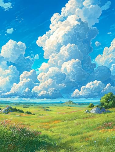 JUYIYUANFUZH Stickset Erwachsene Kreuzstich Stickpackungen Bilder 11CT Das Grasland Mit Hohem Himmel Und Weiten Wolken A Kreuzstich Set FüR AnfäNger Basteln Erwachsene40×50Cm JUYIYUANFUZH Stickset Erwachsene Kreuzstich Stickpackungen Bilder 11CT Das Grasland Mit Hohem Himmel Und Weiten Wolken A Kreuzstich Set FüR AnfäNger Basteln Erwachsene40×50Cm von JUYIYUANFUZH
