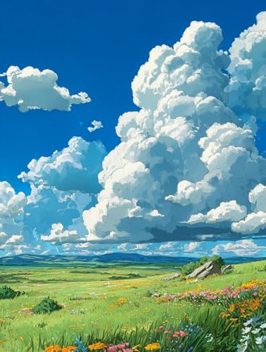 JUYIYUANFUZH Stickset Erwachsene Kreuzstich Stickpackungen Bilder 11CT Das Grasland Mit Hohem Himmel Und Weiten Wolken B Kreuzstich Set FüR AnfäNger Basteln Erwachsene40×50Cm JUYIYUANFUZH Stickset Erwachsene Kreuzstich Stickpackungen Bilder 11CT Das Grasland Mit Hohem Himmel Und Weiten Wolken B Kreuzstich Set FüR AnfäNger Basteln Erwachsene40×50Cm von JUYIYUANFUZH