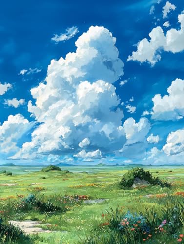 JUYIYUANFUZH Stickset Erwachsene Kreuzstich Stickpackungen Bilder 11CT Das Grasland Mit Hohem Himmel Und Weiten Wolken D Kreuzstich Set FüR AnfäNger Basteln Erwachsene40×50Cm JUYIYUANFUZH Stickset Erwachsene Kreuzstich Stickpackungen Bilder 11CT Das Grasland Mit Hohem Himmel Und Weiten Wolken D Kreuzstich Set FüR AnfäNger Basteln Erwachsene40×50Cm von JUYIYUANFUZH