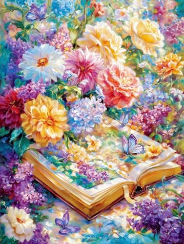 JUYIYUANFUZH Stickset Erwachsene Kreuzstich Stickpackungen Bilder 11CT Die Blumen BlüHen Im Buch B Kreuzstich Set FüR AnfäNger Basteln Erwachsene40×50Cm JUYIYUANFUZH Stickset Erwachsene Kreuzstich Stickpackungen Bilder 11CT Die Blumen BlüHen Im Buch B Kreuzstich Set FüR AnfäNger Basteln Erwachsene40×50Cm von JUYIYUANFUZH