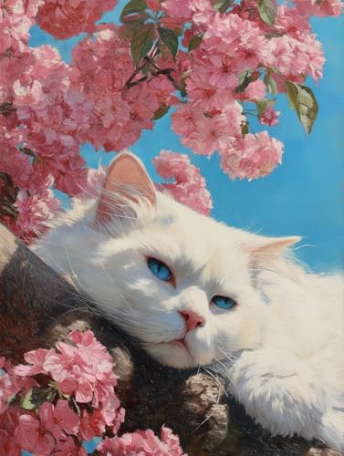 JUYIYUANFUZH Stickset Erwachsene Kreuzstich Stickpackungen Bilder 11CT Faule Katze Unter Dem Baum E Kreuzstich Set FüR AnfäNger Basteln Erwachsene40×50Cm JUYIYUANFUZH Stickset Erwachsene Kreuzstich Stickpackungen Bilder 11CT Faule Katze Unter Dem Baum E Kreuzstich Set FüR AnfäNger Basteln Erwachsene40×50Cm von JUYIYUANFUZH