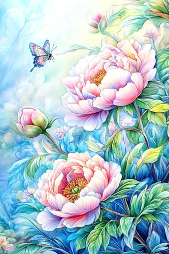 JUYIYUANFUZH Stickset Erwachsene Kreuzstich Stickpackungen Bilder 11CT Frische Blumen D Kreuzstich Set FüR AnfäNger Basteln Erwachsene40×50Cm von JUYIYUANFUZH
