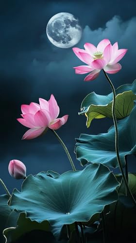 JUYIYUANFUZH Stickset Erwachsene Kreuzstich Stickpackungen Bilder 11CT Lotus Unter Dem Mond B Kreuzstich Set FüR AnfäNger Basteln Erwachsene40×50Cm JUYIYUANFUZH Stickset Erwachsene Kreuzstich Stickpackungen Bilder 11CT Lotus Unter Dem Mond B Kreuzstich Set FüR AnfäNger Basteln Erwachsene40×50Cm von JUYIYUANFUZH