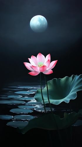 JUYIYUANFUZH Stickset Erwachsene Kreuzstich Stickpackungen Bilder 11CT Lotus Unter Dem Mond C Kreuzstich Set FüR AnfäNger Basteln Erwachsene40×50Cm JUYIYUANFUZH Stickset Erwachsene Kreuzstich Stickpackungen Bilder 11CT Lotus Unter Dem Mond C Kreuzstich Set FüR AnfäNger Basteln Erwachsene40×50Cm von JUYIYUANFUZH