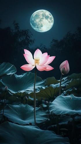 JUYIYUANFUZH Stickset Erwachsene Kreuzstich Stickpackungen Bilder 11CT Lotus Unter Dem Mond D Kreuzstich Set FüR AnfäNger Basteln Erwachsene40×50Cm JUYIYUANFUZH Stickset Erwachsene Kreuzstich Stickpackungen Bilder 11CT Lotus Unter Dem Mond D Kreuzstich Set FüR AnfäNger Basteln Erwachsene40×50Cm von JUYIYUANFUZH