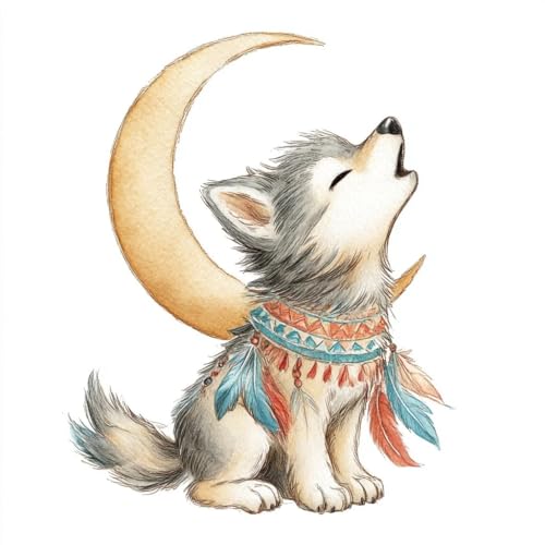 JUYIYUANFUZH Stickset Erwachsene Kreuzstich Stickpackungen Bilder 11CT Lustiges Wolfsjunges Unter Dem Mond Kreuzstich Set FüR AnfäNger Basteln Erwachsene40×50Cm JUYIYUANFUZH Stickset Erwachsene Kreuzstich Stickpackungen Bilder 11CT Lustiges Wolfsjunges Unter Dem Mond Kreuzstich Set FüR AnfäNger Basteln Erwachsene40×50Cm von JUYIYUANFUZH
