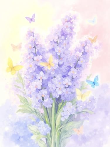 JUYIYUANFUZH Stickset Erwachsene Kreuzstich Stickpackungen Bilder 11CT Romantische Blumen 21 Kreuzstich Set FüR AnfäNger Basteln Erwachsene40×50Cm von JUYIYUANFUZH