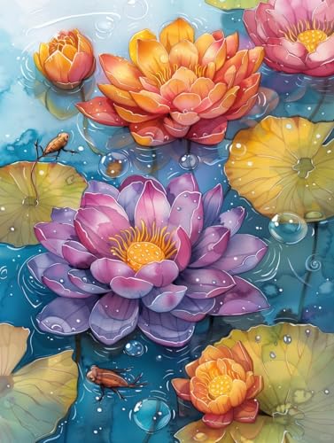 JUYIYUANFUZH Stickset Erwachsene Kreuzstich Stickpackungen Bilder 11CT Sommerlotus In Voller BlüTe 2 Kreuzstich Set FüR AnfäNger Basteln Erwachsene40×50Cm JUYIYUANFUZH Stickset Erwachsene Kreuzstich Stickpackungen Bilder 11CT Sommerlotus In Voller BlüTe 2 Kreuzstich Set FüR AnfäNger Basteln Erwachsene40×50Cm von JUYIYUANFUZH